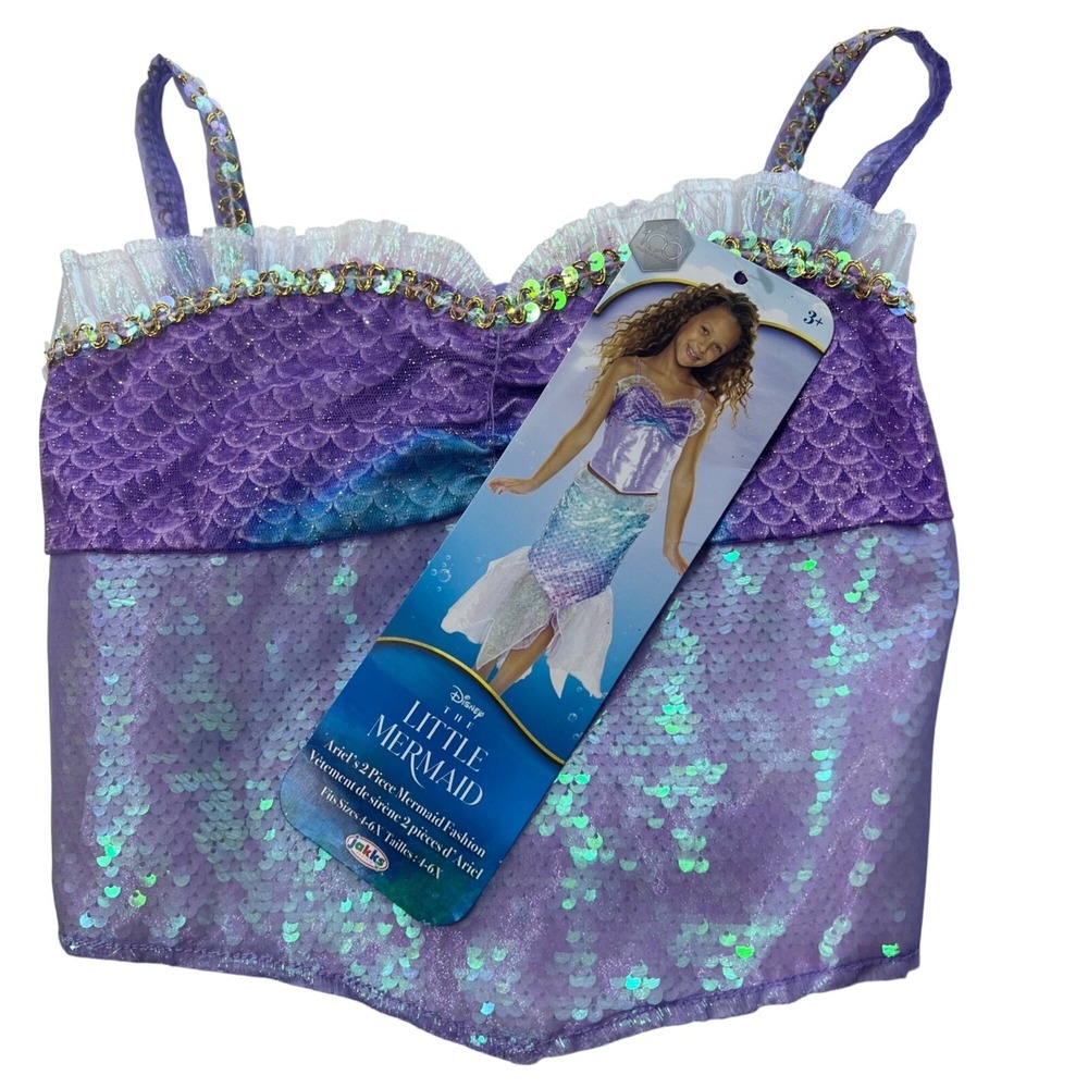 Disney Little Mermaid Ariel Costume Girls 4-6X - Picture 2 of 10